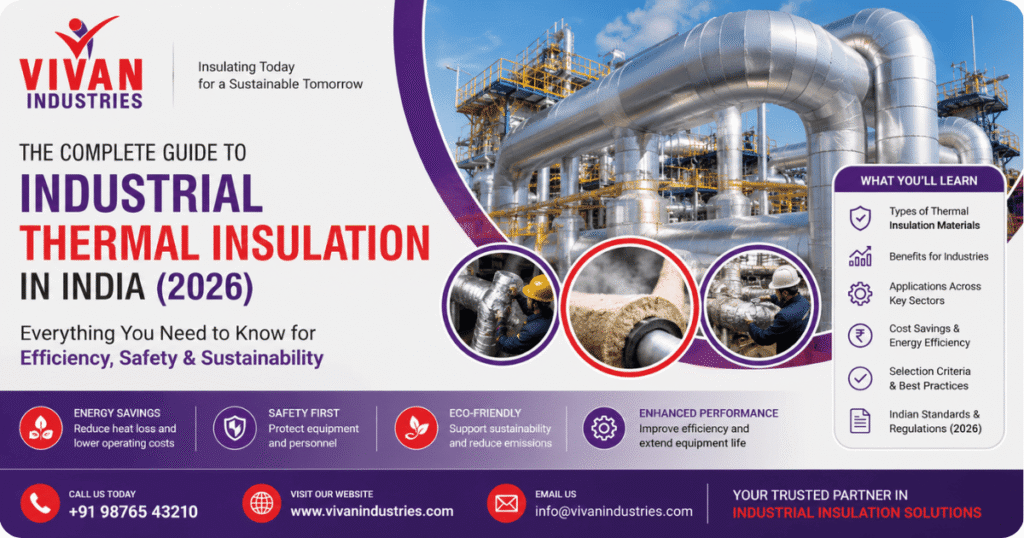Industrial Thermal Insulation in India 2026 Guide – Thermal Insulation Materials, Applications, and Energy-Efficient Industrial Piping
