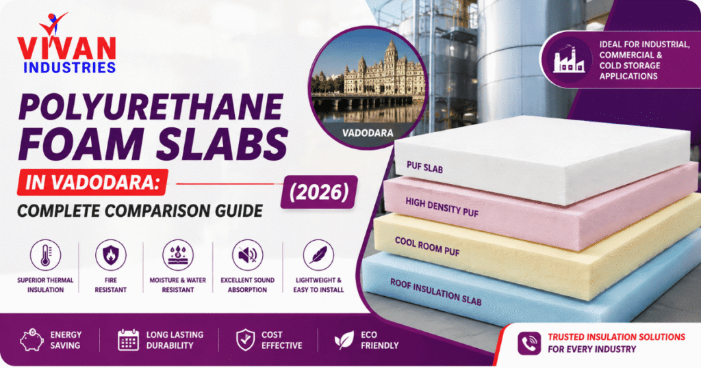 Polyurethane foam slabs in Vadodara complete comparison guide 2026